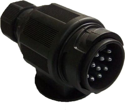 Aanhanger Stekker 13-polig 12 Volt - Zwart