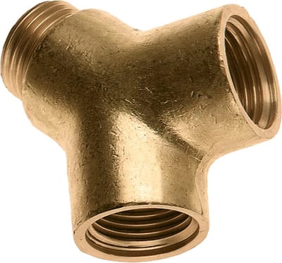 Bonfix Draadfitting Y-stuk 1/2 - binnendraad x buitendraad x binnendraad - messing