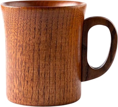Houten mok - Houten drinkmok voor koffie, thee, melk, bier, keuken, bar, thuisgebruik, drankjes en mokken