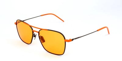 Italia Independent I I IGOR 0308 SUPER THIN Black 54/15/145 MAN Zonnebrillen