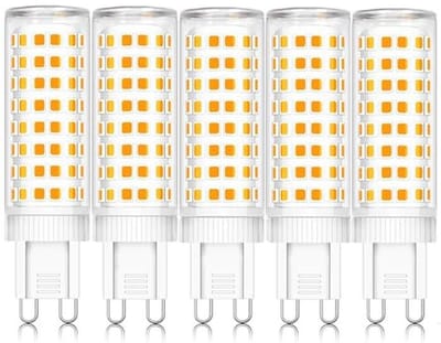LED-lamp G9 10W Warm Wit 2700K 100W Halogeen Vervanging 360° Lichtbundel 5 Stuks