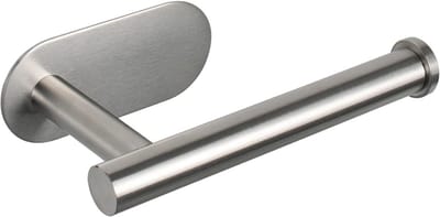 TOVBMUP Toiletrolhouder - RVS WC Rolhouder Zelfklevend - Toiletrolhouder zonder boren - Zilver