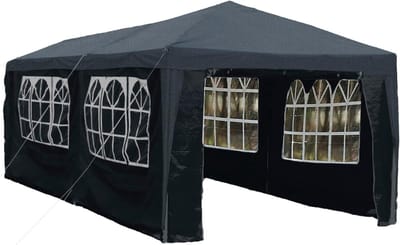Feesttent Zijpanelen - Tuinpaviljoen - Buitenfeesten - Waterdicht Dak - 3x6 Meter - Grijs