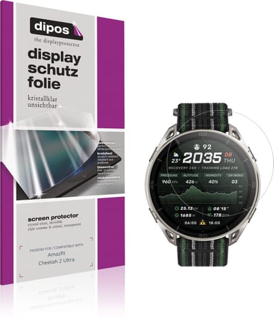 dipos – 6x Beschermfolie geschikt voor Amazfit Cheetah 2 Ultra | Krasbestendige & heldere Screenprotector Ultra-Thin