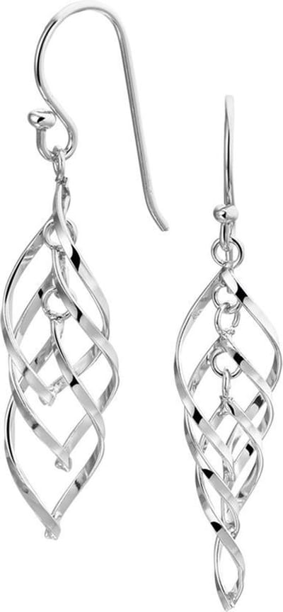 The Jewelry Collection Oorhangers - Zilver Gerhodineerd