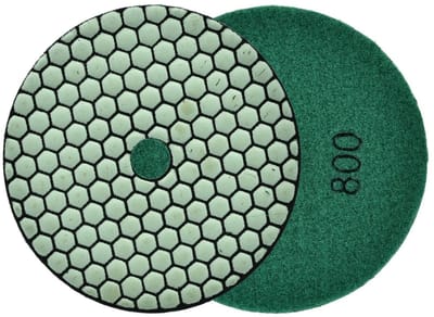 GEKO Diamant polijstpad - Droog gebruik - 125 mm - Velcro bevestiging - G800 gradatie