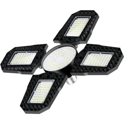 LED-garagelamp E27 opvouwbare transformator garagelamp 100W krachtig waterdicht industrieel warme witte kleur