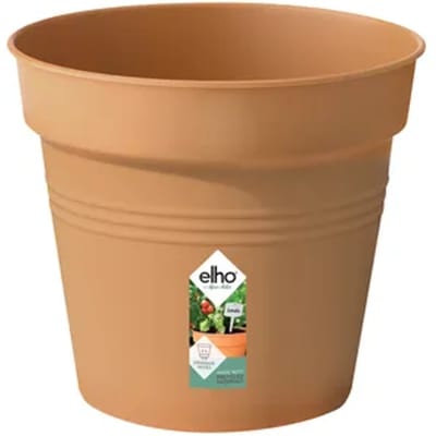 Elho Green Basics Kweekpot 30 - Kweekpot voor Binnen en Buiten - Ø 30.0 x H 27.7 cm - Mild terra