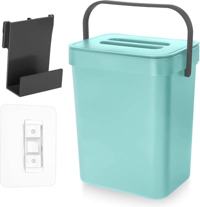 Kleine Compostbak voor Keuken met Deksel - 3 Liter - Ideaal voor Bioafval en Recycling