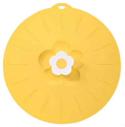 Lekvrije bloemenvershoudhoes, hittebestendige kookpothoes, keuken, geel, 20 cm
