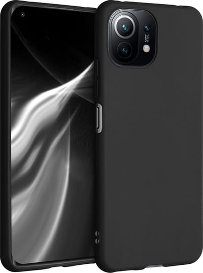 kwmobile telefoonhoesje geschikt voor Xiaomi 11 Lite (5G) NE / Mi 11 Lite (5G) - Hoesje voor smartphone - Back cover in mat zwart