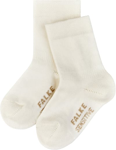 FALKE Sensitive met comfort tailleband katoen sokken baby wit - maat 62-68