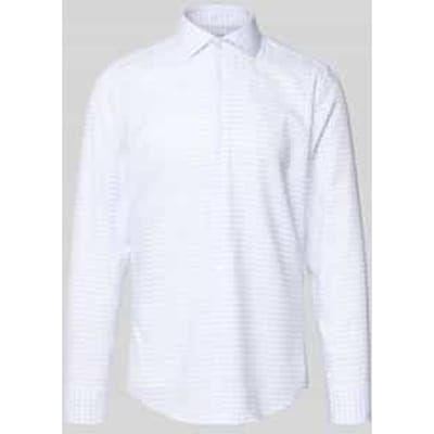 Slim fit zakelijk overhemd met kentkraag