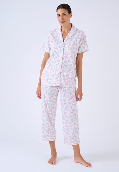 Damart - 7/8e pyjama met knoopjes - Dames - Roze - 34-36 (XS)