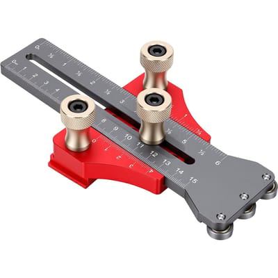 Guide de Coupe à Bande Étroite pour Scie de Table à Roulement à Billes Unidirectionnel à 3 Poulies, Rip Jig Fin, pour Profilés en T et en U de 3/8x3/4 po