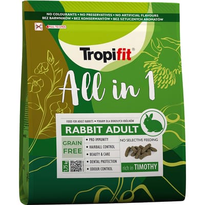 2x1,75kg Tropifit All in 1 Konijn Volwassen konijnenvoer