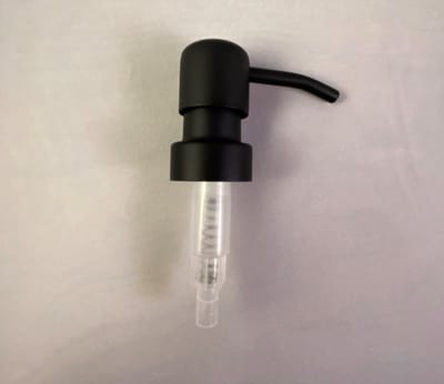 BBBLS® losse zeeppomp - RVS/metaal - zwart - buisje 21 cm - 28 mm