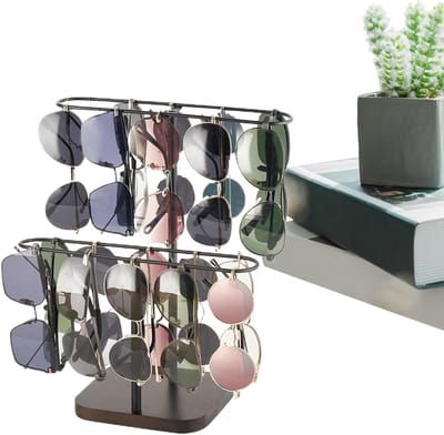 Zonnebrilstandaard - brillenkoker | standaard voor verschillende | opbergdoos voor zonnebrillen | metalen voor het opbergen van brillen en bureauaccessoires voor op kantoor