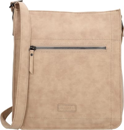 Beagles Cabrera Schoudertas Dames - Crossbodytas met verstelbare schouderband - Tas van Imitatieleder - Lichttaupe