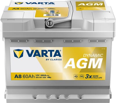 Varta Accu Dynamic AGM A8 Accu 12V 60Ah 680A