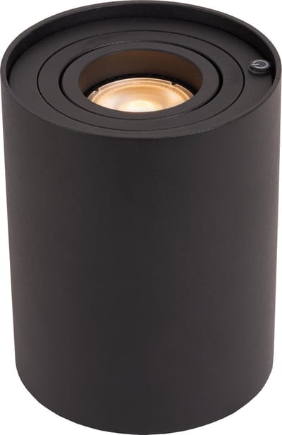 Lucide TUBE - Tafellamp - Ø 9,6 cm - LED 3 StepDim - GU10 - 1x5W 2700K - Zwart