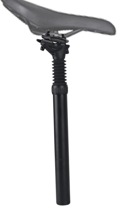 Geveerde Zadelpen - Schokdemper Stang - Comfortabel Fietsen - Waterdichte Veerdemping - 316 x 350 mm