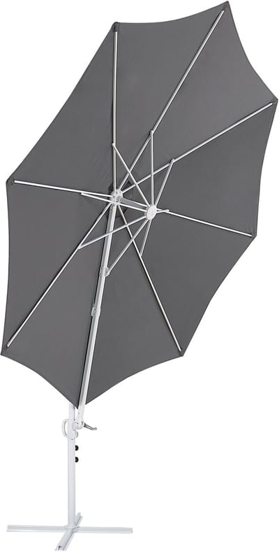 SAVONA II - Zweefparasol - Donkergrijs - Polyester