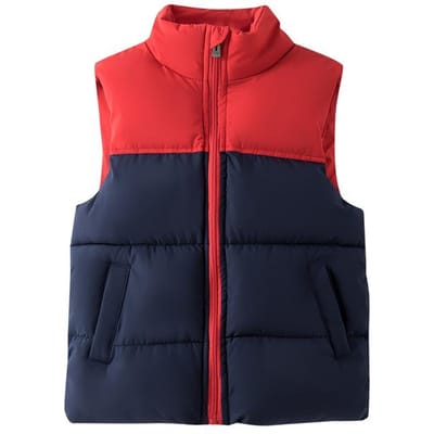 Meisjes Jongens Dons Katoen Gevoerde Gilet Kinderen Warme Mouwloze Jas Kids Gilet Bovenkleding Herfst Winter Jongens Jas 150cm