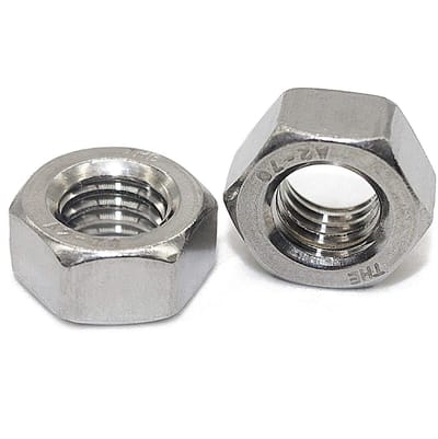 Dailygoods- Zeskantmoeren 100 stuks - Roestvrij Staal A2 - Schroefdraad 4 mm - Schroefdraadstijging 0,7 mm - Voor binnen/buiten gebruik - Hoogwaardige kwaliteit - Moeren