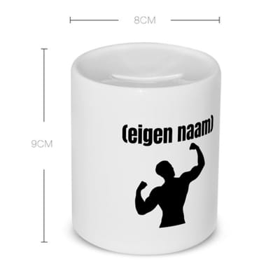 Akyol - fitness man met eigen naam Spaarpot - Fitness - atleten/sport liefhebbers - sport - fitness - bodybuilder - verjaardag - cadeau - kado - 350 ML inhoud