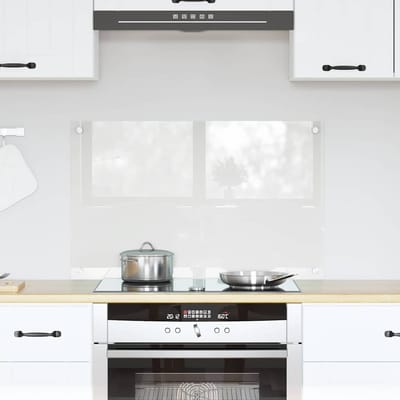 vidaXL - Keukenachterwand - Transparant - 80 - x - 50 - cm - gehard - glas