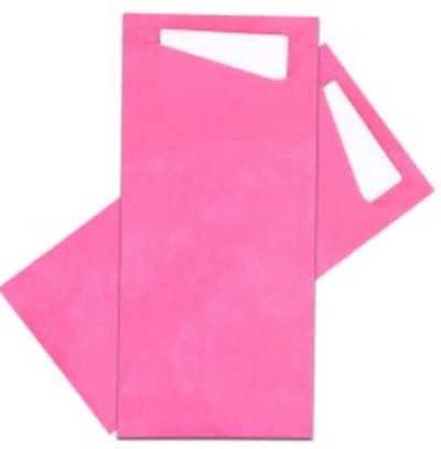 Akyol - bestekzakje roze - 15 stuks - kerst - Bestekzakje - bestekzakje milieuvriendelijk - bestekzakjes voor kerst - LET OP ER ZIT GEEN BESTEK IN - restaurant - bruin - Eten - Cadeau - bestek -bruine bestekzakjes - merry christmas