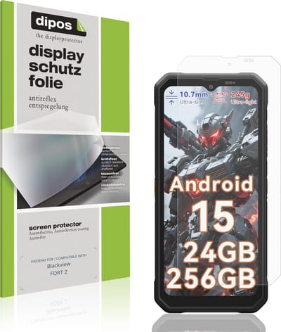 dipos – 4x Matte Beschermfolie geschikt voor Blackview FORT 2 | Krasbestendige & antireflecterende Screenprotector Ultra-Thin