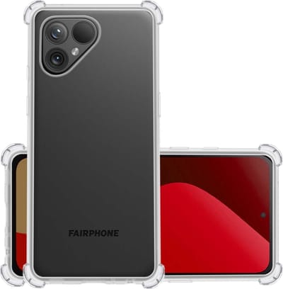 Hoesje - Geschikt voor Fairphone 5 - Sterk & Shockproof - Siliconen Case - Back Cover - Telefoon Hoes Shock Proof - Transparant