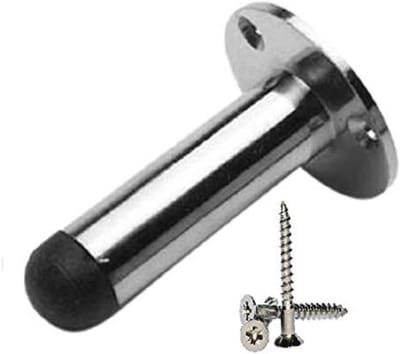 Deurstopper 75 mm - Chroom, Wit