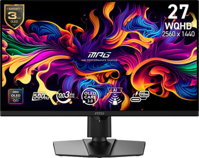 MSI MPG 271QRDE QD-OLED X50 computer monitor 67,3 cm (26.5") 2560 x 1440 Pixels Wide Quad HD Zwart
