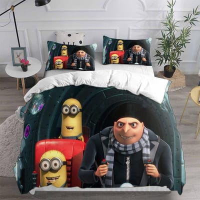 Verschrikkelijke Ikke 4 Beddengoedsets Dekbed Quilt Bedovertrek Dekbedovertrek Kussensloop 2-3 Delige Sets Kinderen Volwassen Maat AU Single 140x210cm