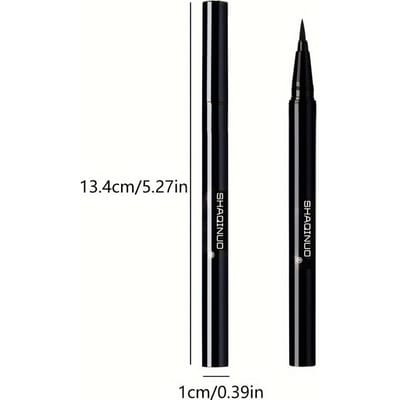 Sneldrogende Eyeliner Pen Make-up Langhoudend Glad Eyeliner Waterdicht Anti-veeg Vloeibare Eyeliner Pen Oogcosmetica zwart