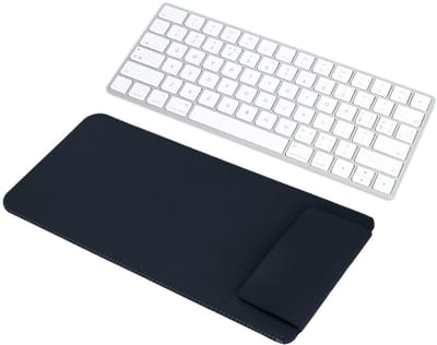 Dailygoody - Toetsenbordhoes - PU-lederen Reistas - Draadloos Toetsenbord - Marineblauw - Schokbestendig - Geschikt voor Magic Keyboard 2