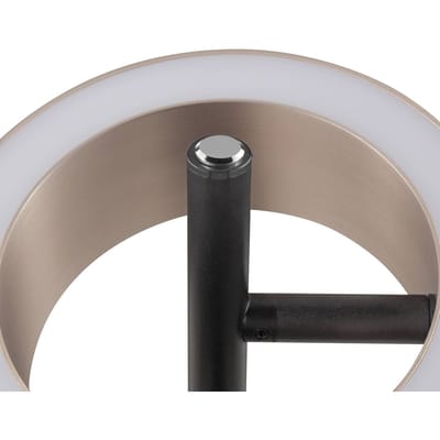 Brilliant LED tafellamp Axion, zwart/bruin, hoogte 45 cm, CCT