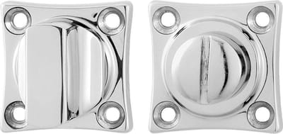Toiletgarnituur - RVS gepolijst - RVS - GPF - Binnendeur - GPF0910.49 38x38x5mm stift 8mm RVS gepolijst grote knop