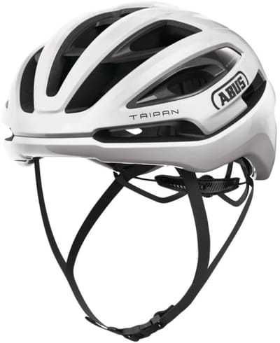 Fietshelm ABUS TAIPAN shiny white L - 57-61 cm - wit - Geschikt voor gebruik op gravel bikes - 295 g