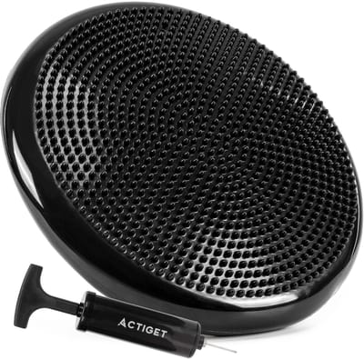 Actiget® Balanskussen | Inclusief Pomp | Zwart | 34 cm | PVC
