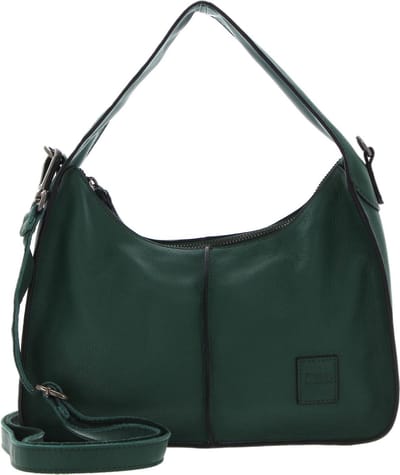 FREDsBRUDER Leren Schoudertas FB Hand bag Emerald Donkergroen
