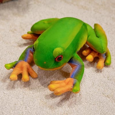 2838Cm Levensnoodzakelijk Kikker Pluche Kussen Speelgoed Simulatie Cartoon Dier Knuffelpop Creatief Huisdecoratie Kinderen Kerst Verjaardag Cadeaus 28cm green