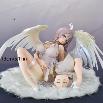 MX Anime Sexy Beeldjes Meisje Witte Engel 1/4 Ver. PVC Actiefiguur 18 ± voor Volwassen Collectie Perfect Cadeau Model Speelgoed 13CM gray