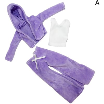 30cm Poppenkleding Poppenfeest Leren Kleding Rok Accessoires Voor 11,5 Inch Barbie Poppen En BJD Poppen Mooie Speeltjes voor Meisjes gray
