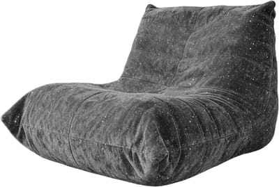 Zitzak - Ergonomische Rups Luie Stoel - Flanel - Woonkamer & Slaapkamer - Grijs