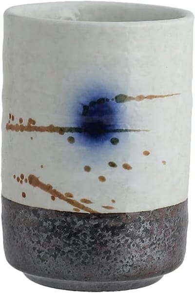 Handbeschilderde Japanse keramische theekop, groene theemok, magnetron- en vaatwasmachinebestendig, perfecte decoratieve waterbeker voor thuis en op kantoor, ideaal voor thee- en koffieliefhebbers