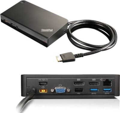 Lenovo 03X6296 laptop dock & poortreplicator Bedraad OneLink+ Zwart